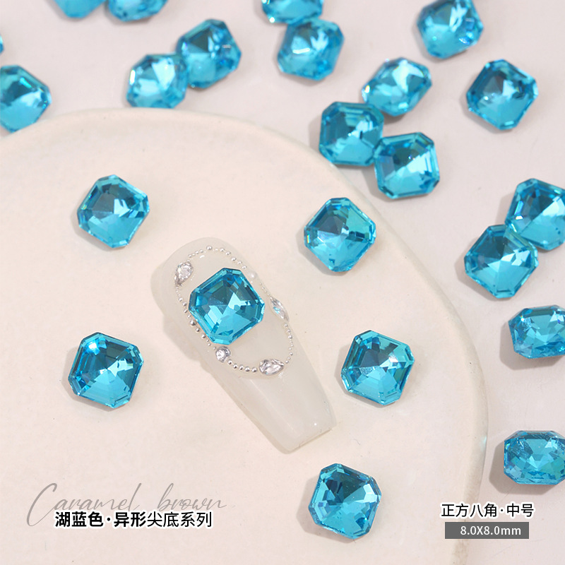 정사각형 팔각형 8x8mm 싱글