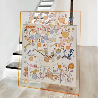 现代简约亚克力丝巾挂画法式轻奢高级感客厅玄关装饰画2026新款