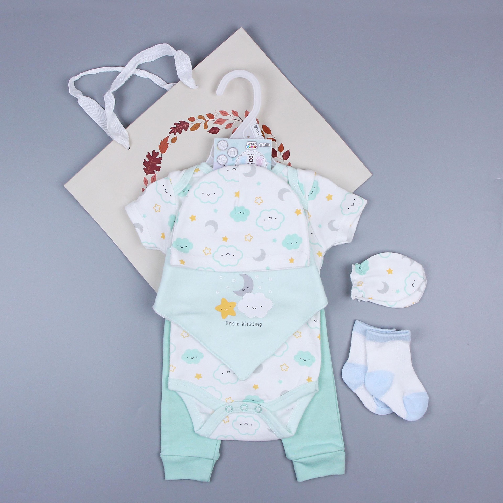 Caja de regalo para reuniones de recién nacidos, conjunto de ropa para bebés, ropa para bebés, regalo de luna llena, ropa para bebés, ropa para niños image 12