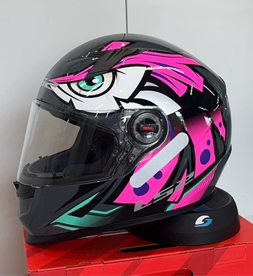 Motosiklet kaskı (dəbilqə) — certification ff358 - graypink-tribe-exclusive-l