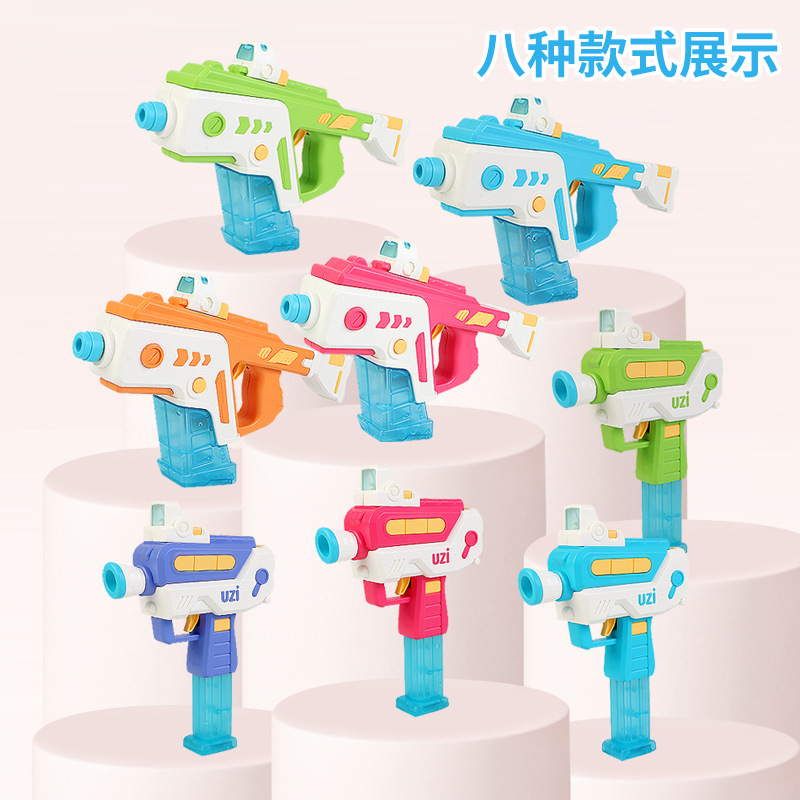 Pistola de agua de pulso eléctrico UZI juguetes de agua infantiles pulverización de agua fuerte automática pistola de agua de alta presión por mayor