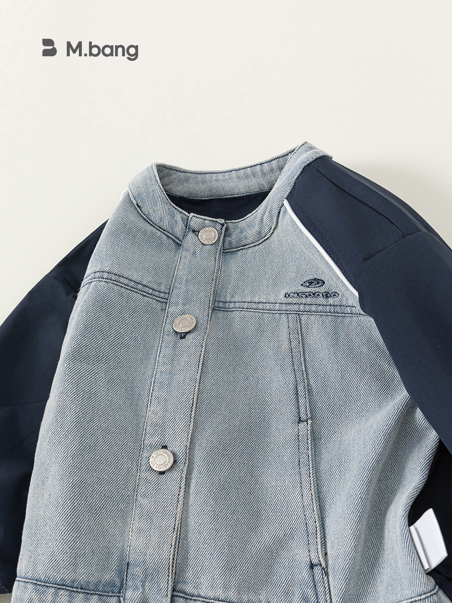 Ropa infantil Youbao, chaqueta de primavera y otoño para niños, chaqueta vaquera elegante para niños pequeños y niños.