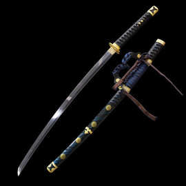 龙泉周匠剑庄手工一体长刀高锰钢日式tachi外贸批发冷兵器 未开刃