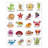 Fruit amusing award, waterproof sticker, 20 pieces, English