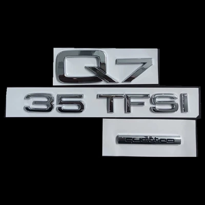 Audi Q5L rear emblem, Q7 Car logo - standard-q735tfsiold-rear-four-wheel-drive