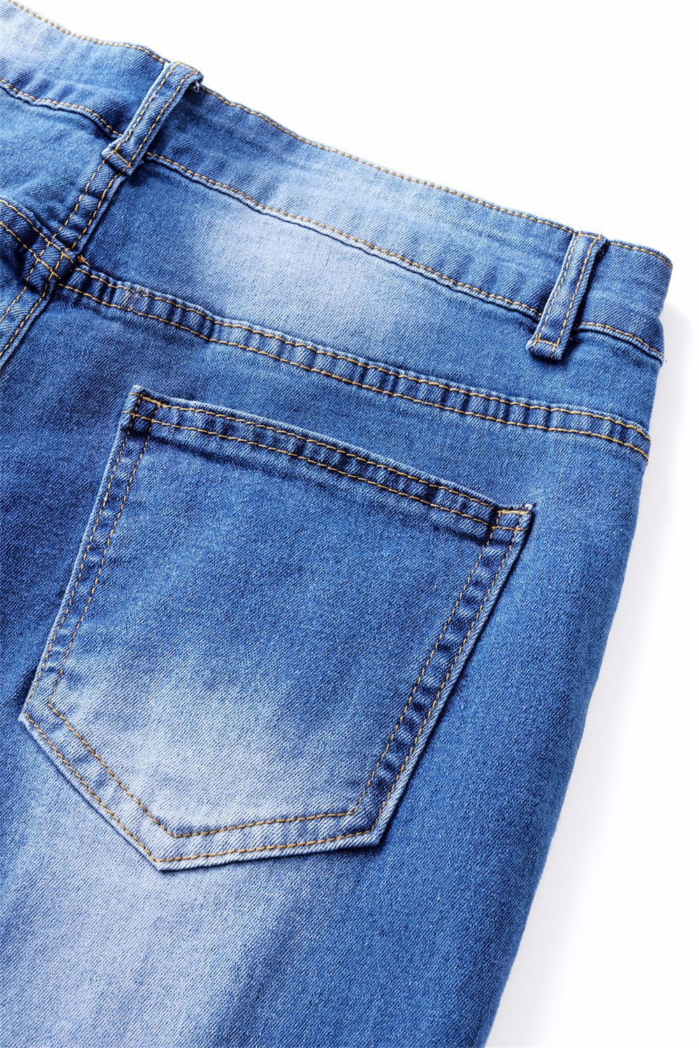 ChicShe Cross-Border Europea Ad North America Skiy Stretch Tassel Flared Wome's Trousers Log Pats Solid Color Jeas_voghion.com