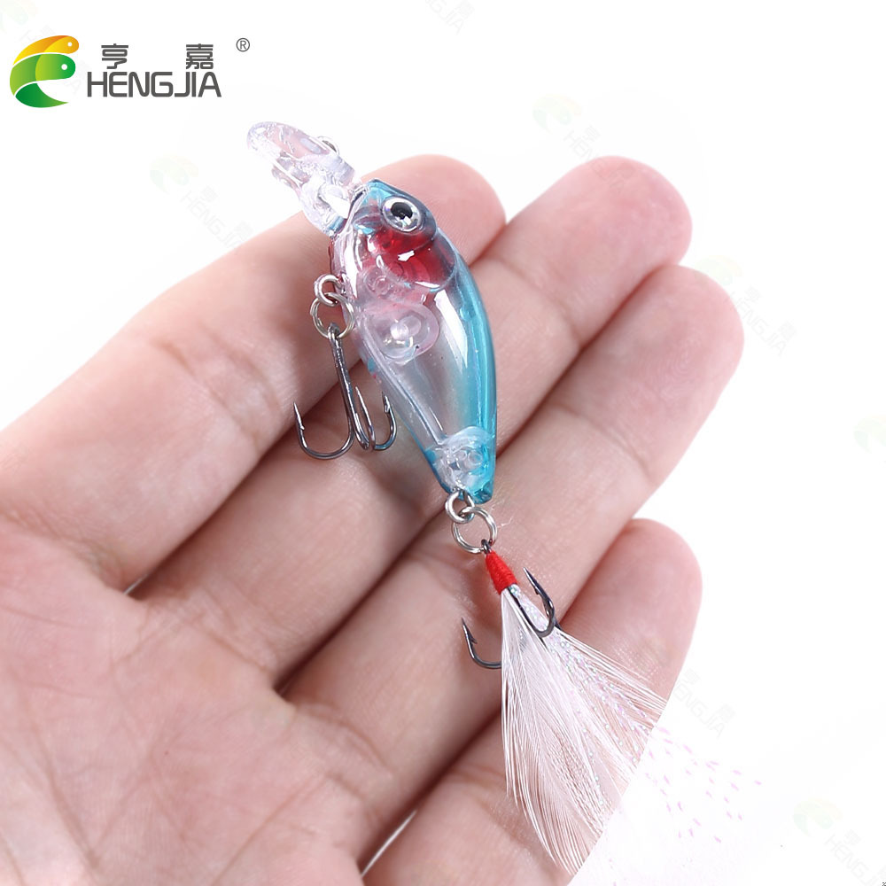 亨嘉渔具浮水迷你摇滚路亚鱼饵垂钓鱼饵微物假饵批发亨嘉新款硬饵