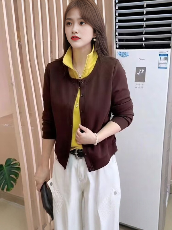 假两件卫衣女士2025新款早秋长袖无帽巨好看的爆款时尚洋气外套|undefined