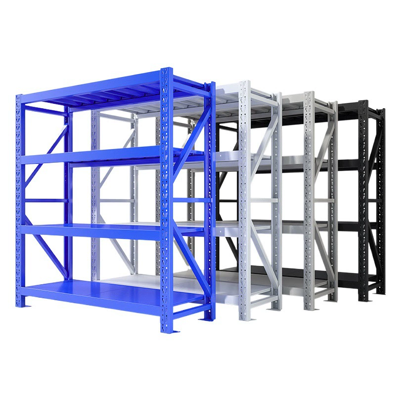 Полка Shibang Складская полка Многослойная Тяжелая полка для хранения Стеллаж для хранения Бытовая витрина среднего размера Железная полка