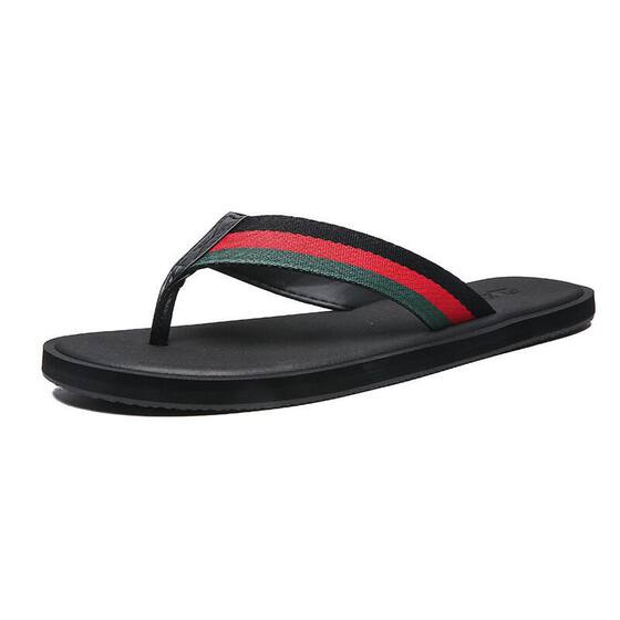Flip-flops Men's 2024 New Spring Outer Wear Non-slip Beach Sandals and Slippers Men's Soft Bottom Wear-resistant Flip-flops