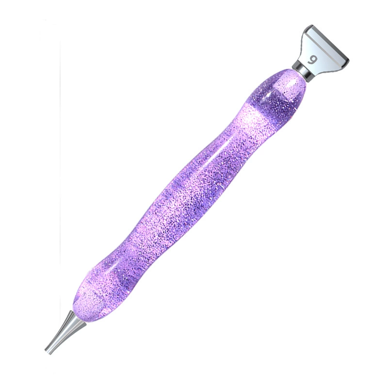 Diamond Pen Tool Set, Multi-Color Handle, Metal Heads & Diamond Bits, Compact Case