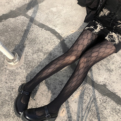 G letter fishnet stockings trendy brand small G letter stockings cross-border sexy fishnet pantyhose women's black mesh stockings
