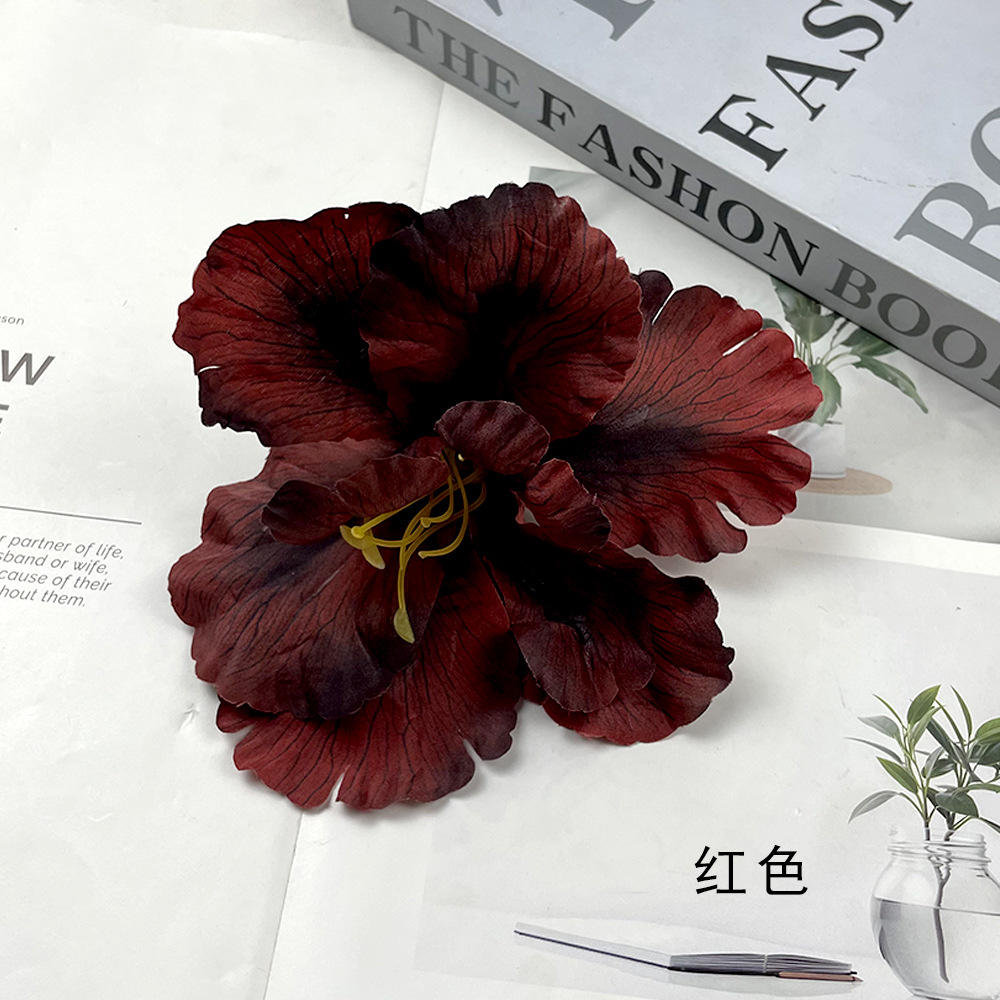 Simulación de flores Alice Iris cabeza de flores DIY Monet estilo de flores falsas tocadillo de flores material de paquete de accesorios de fotografía