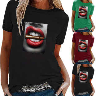 2021���R�debay؛Դ���QŮʿT-Shirt�W������D��ӡ�����ɶ���