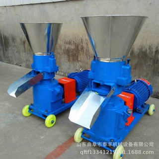 小型牧养殖饲料机 畜禽粪便秸秆造粒机 全自动秸秆玉米饲料颗粒机