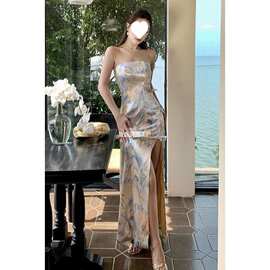 敬酒服女新娘订婚高定轻奢礼服小众婚纱晨袍新中式抹胸连衣裙气质