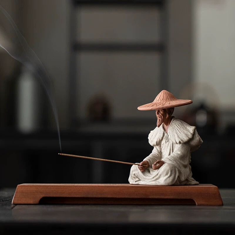 久造 Chinese Zen Jiang Taigong рыболовные украшения творческая керамическая фигурка старика набор для аквариума с рокарием