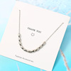 925 Sterling Silver A small minority senior Rice peas Necklace 2022 Explosive money Necklace summer clavicle