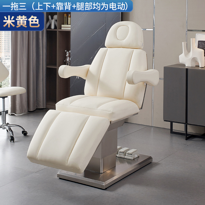 Cama de belleza eléctrica cama de operación cuerpo Función de bordado de tatuaje cama de elevación masaje plegable inyección fisioterapia salón de belleza