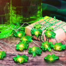 LED三四葉草燈串愛爾蘭狂歡節燈串仙女燈聖帕特里克節派對裝飾彩