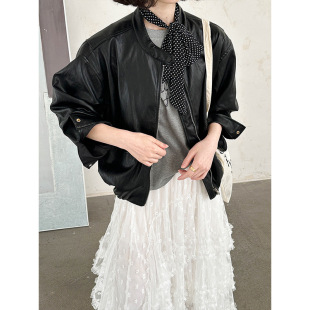 Juzhi Spring New Korean Retro Casual Elegant All-match V-neck High-end Niche Jacket 7001