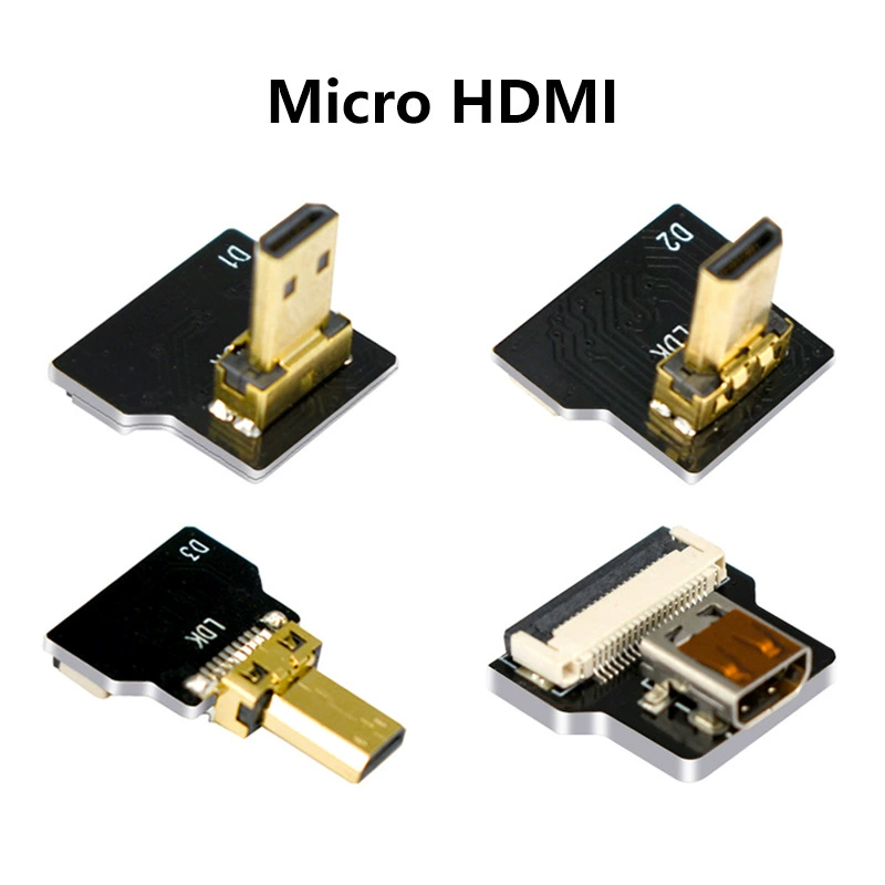 Головка-конвертор Micro HDMI для аэрофотосъемки, подвес FFC FPC, монитор-телевизор с экранированием, мягкий выхлоп HDMI
