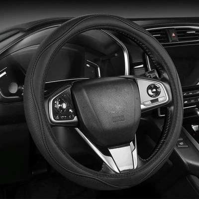 Steering Wheel Cover, Steering wheel cover - black-38cm