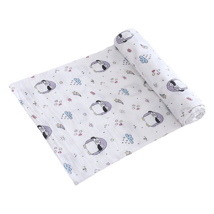 Muslin Wrap Type a Pure Cotton Baby Gauze Wrap Summer Thin Kidsren's Blanket Newborn Baby Wrap Sheet