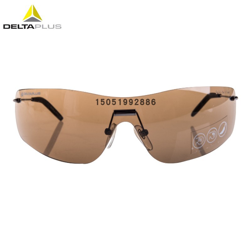 代尔塔101137复古飞行员安全眼镜防尘防冲击防飞溅防护防雾