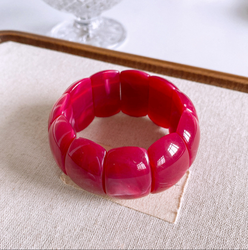 Pulsera de superficie ancha manchada irregular transfronteriza, pulsera simple de personalidad de nicho, temperamento de moda, joyería de sentido avanzado al por mayor