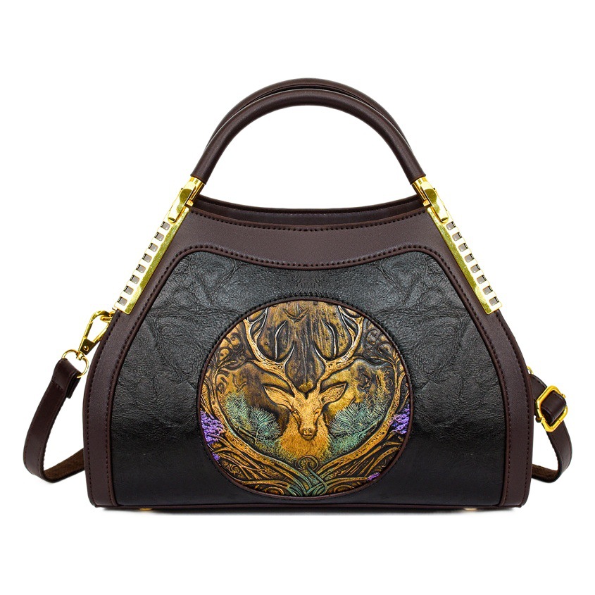 Bolso retro del todo fósforo bolso de las mujeres de negocios de moda en relieve elegante bolsa de masa hervida de gran capacidad bolsa de mensajero del hombro