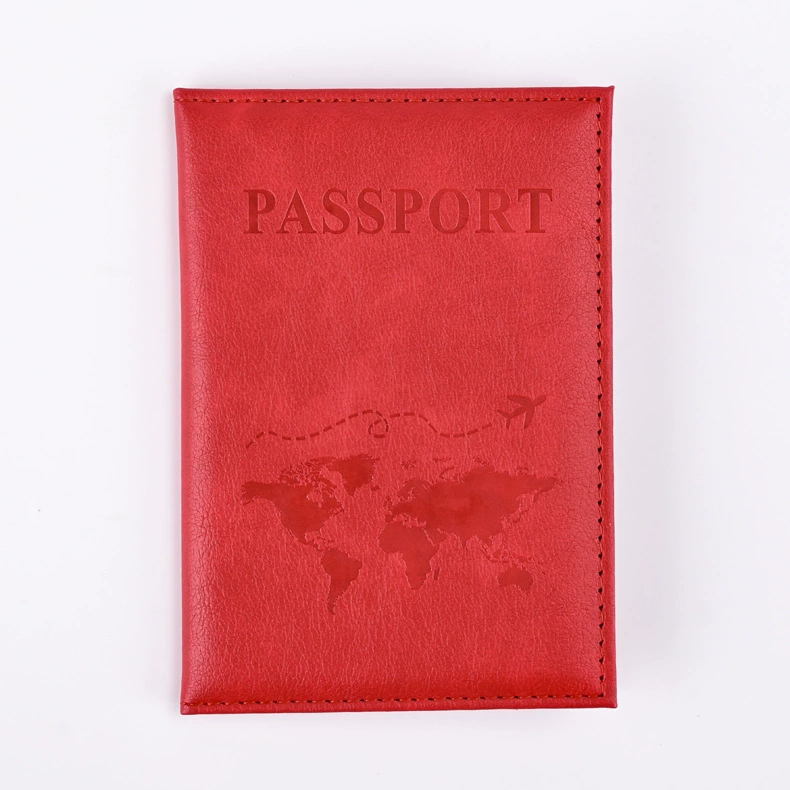 Passport case, polyurethane protective cover, compact 10.8×10.2×0.7 cm, multi-color options