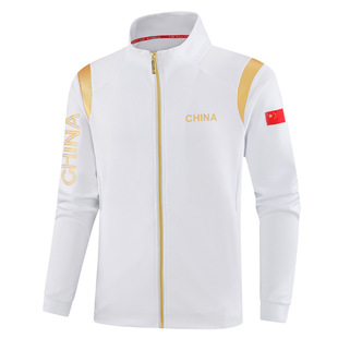 23 autumn CHINA chinese team sportswear sweater coach uniform male and female student school uniform national uniform jacket top customization