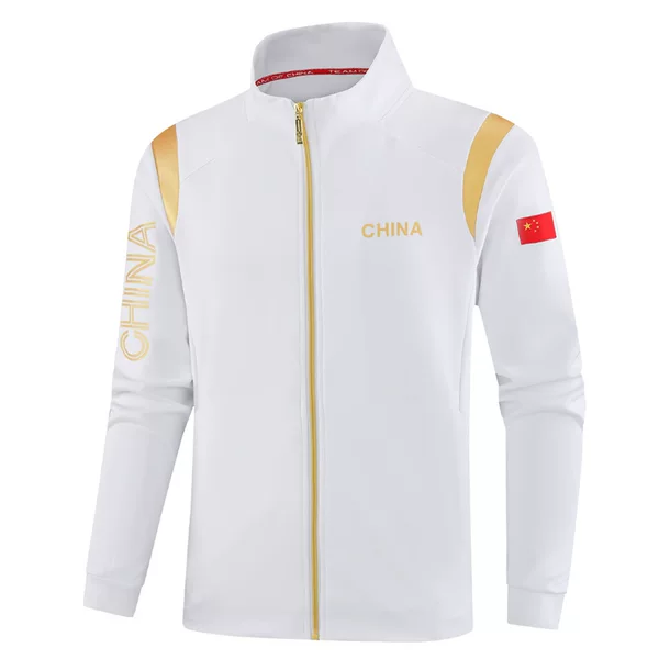 Spring and Autumn China Patriotic Sportswear Sweatshirt Coach Uniform Men's and Women's Student School Uniform National Uniform Jacket Customization