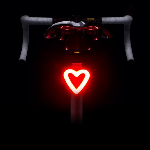 Mountain bike rear light charging road bike night riding cycling night running children's balance bike decoration warning off-road
