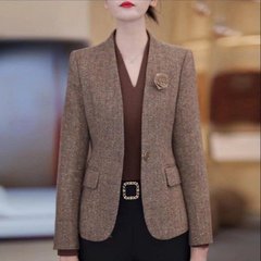 代発生放送で起爆した2025春のファッション洋気減齢百合気質女性のスーツコート