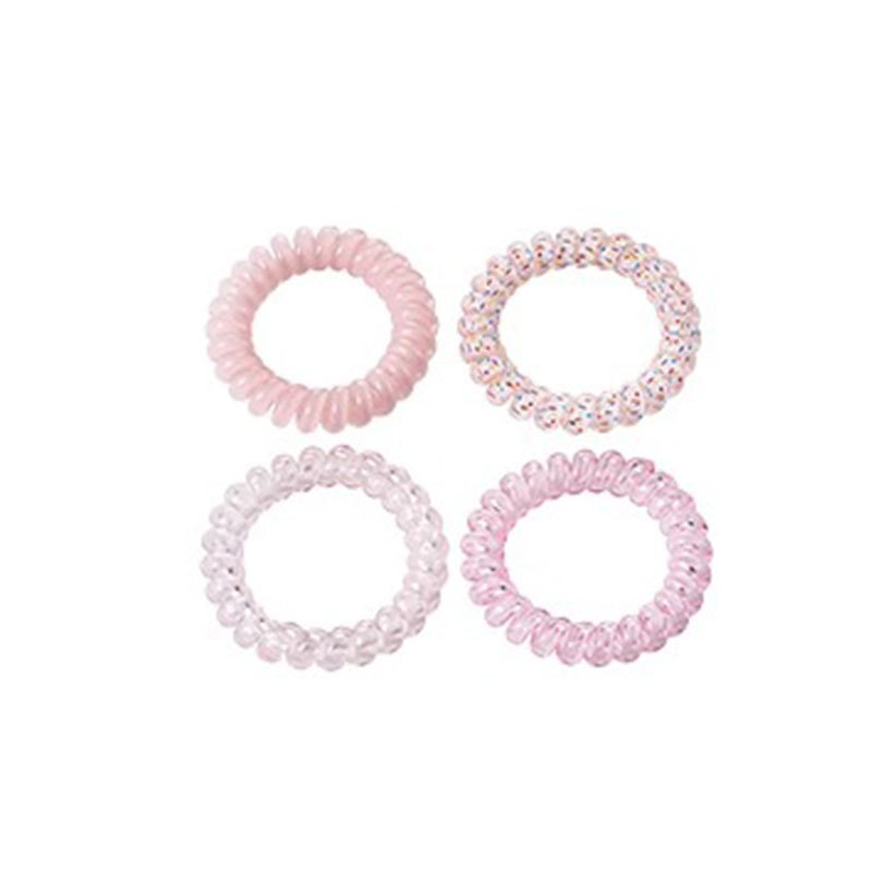 Dolce color cable telefónico cabello anillo de cabello cuerda de cabello mujer simple sin marcas cuerda de cabello no daña el cabello banda de goma cubierta de cabello