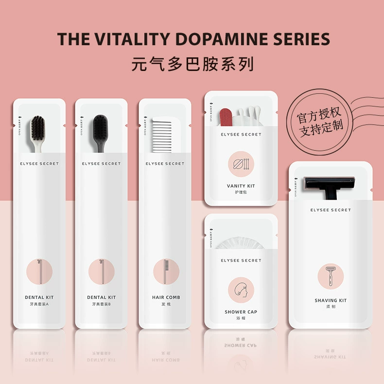 Отель B & B Одноразовая зубная щетка Мягкая волосы Одноразовые туалетные принадлежности набор зубная паста тапочки расходные материалы оптом