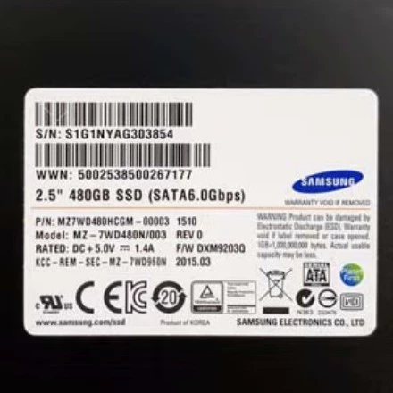 Твердотельный накопитель SM843T 960 ГБ