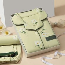 两件10家居服套装加大睡衣女春秋长袖夏天冬季码中老年休闲