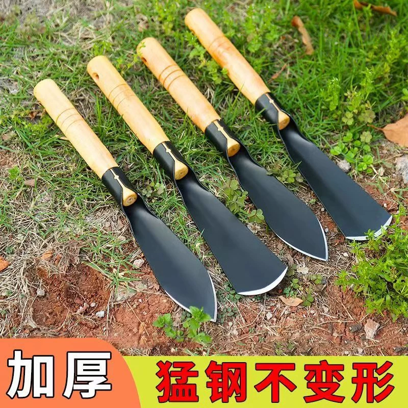 Новый инструмент для копания диких овощей на открытом воздухе, маленькая лопата для копания чеснока, садовая лопата для одуванчиков, инструмент для посадки цветов, копания почвы и прополки.