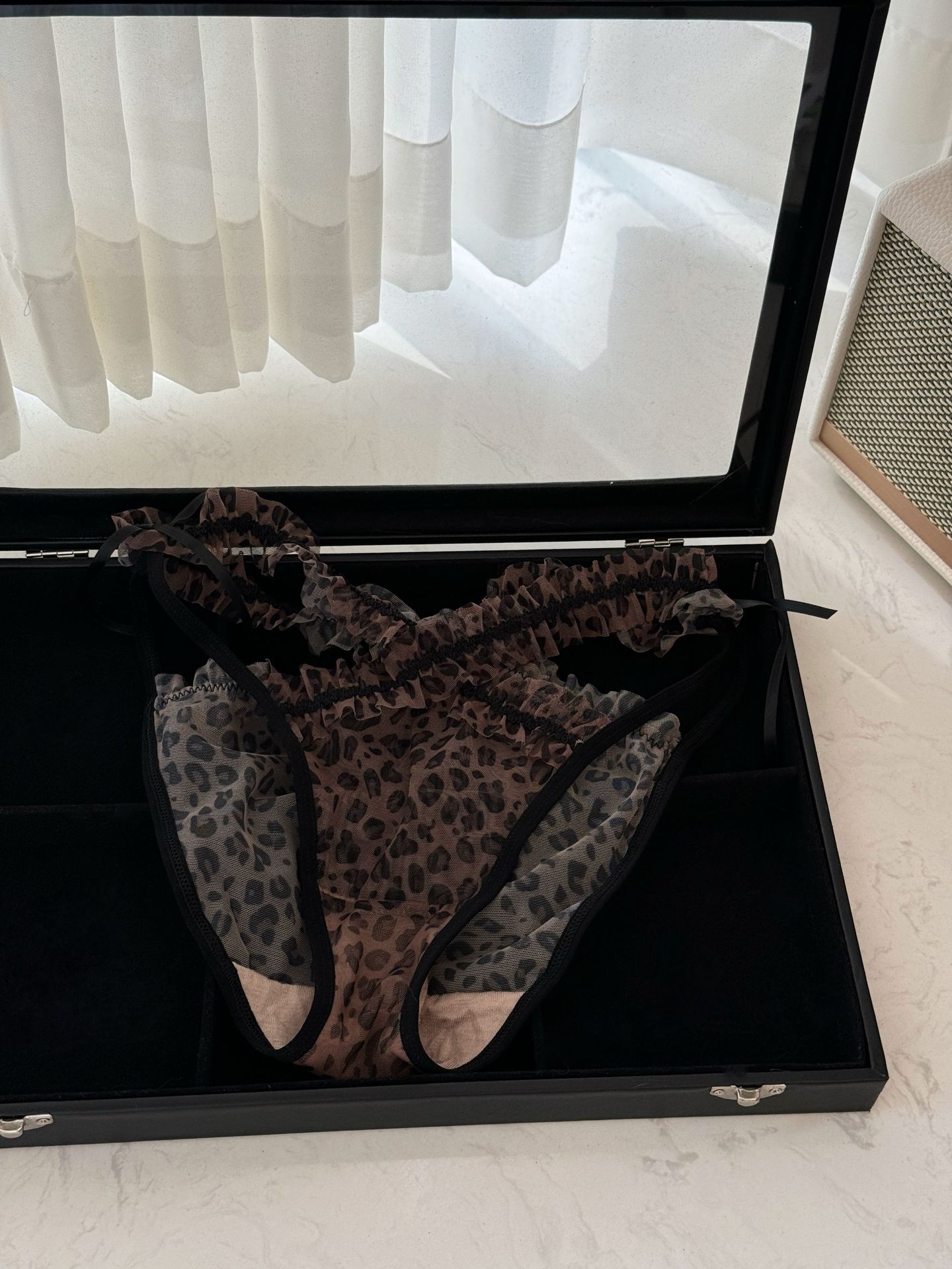 Luipaardprintmeisje ~ 2025 Nieuwe sexy kanten slipjes met puur verlangen om uit te hollen Royal Sister Low-rise meisjesslipjes_voghion.com