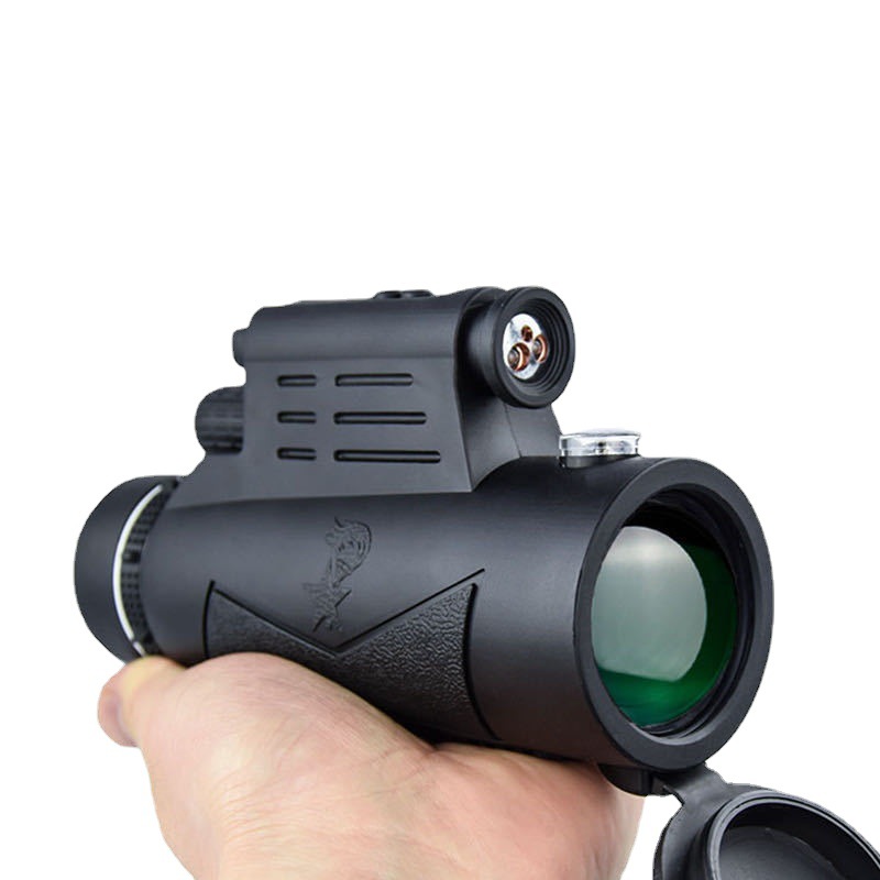 厂家批发12×50单筒望远镜带激光电灯高倍高清手机拍照户外望眼镜