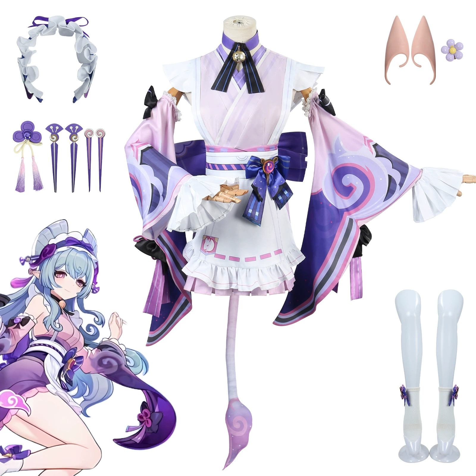 漫多 Genshin Impact Yue Ruixi cosplay costume Genshin Impact Qiu Sha Sentou Dreams Yue Ruixi cosplay animation costume