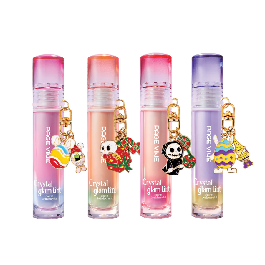 Transfronterizo PAGE VINE espejo de cristal lubricante labial, miel de agua de luz, lápiz labial puro, esmalte labial sin taza de comercio exterior