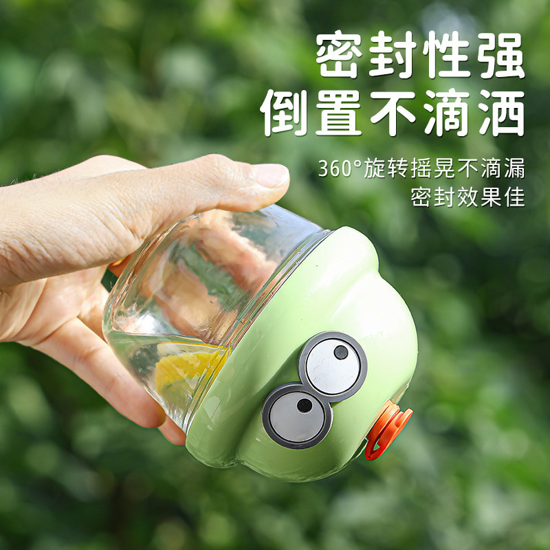 卡通款夏季ins墩墩杯迷你水杯玻璃杯牛奶杯高颜值胖胖吸管杯|undefined