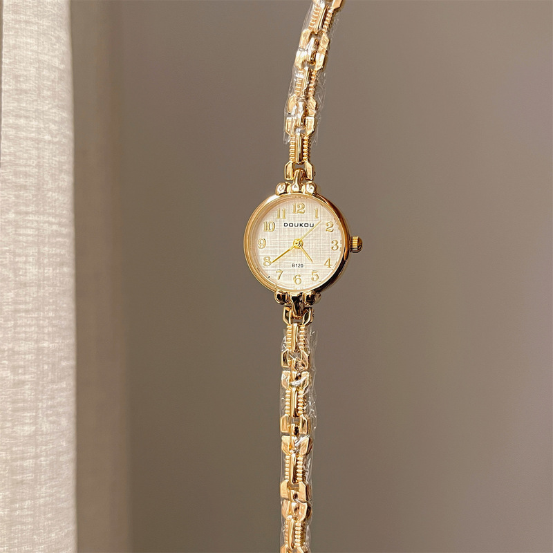 Cardamom Round Small Dial Exquisite and Compact High-End Bracelet Watch for Women, Female Students, Cross-Border Hot-Selling Wholesale