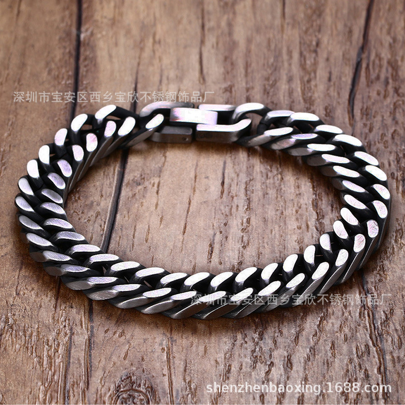 不锈钢手链男