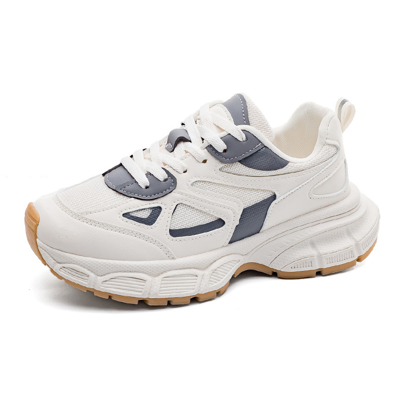 Zapatos estilo Dad para mujer, novedad otoño 2023, zapatos versátiles de suela gruesa que aumentan la altura, zapatos deportivos casuales a la moda 1102