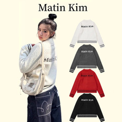 韩国小众潮牌Matin Kim提花拉链毛衣秋冬款matinkim外套男女同款